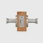 Flat Solid Brass Door Lever Set, US Standard