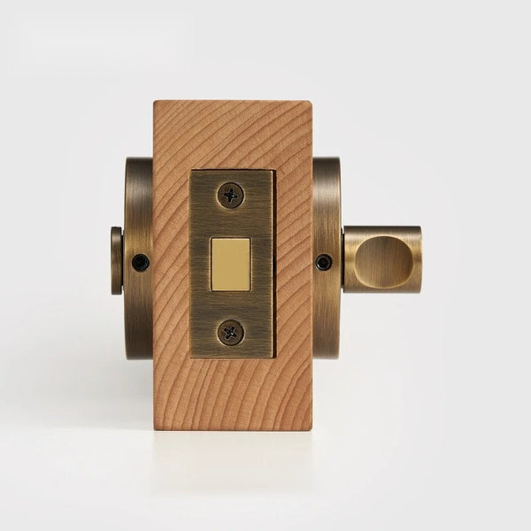Antique Brass finish, Plain Solid Brass Privacy Thumb Turn, US Standard