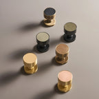Round Solid Brass Door Knob Set, US Standard
