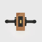 Linear Knurled Solid Brass Door Lever Set, European Mortise