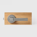 Brushed Nickel finish, Cross Knurled Solid Brass Door Lever Set, US Standard