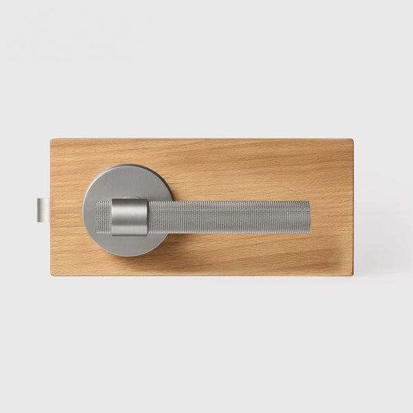 Brushed Nickel finish, Cross Knurled Solid Brass Door Lever Set, US Standard
