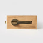 Antique Brass finish, Linear Knurled Solid Brass Door Lever Set, European Mortise