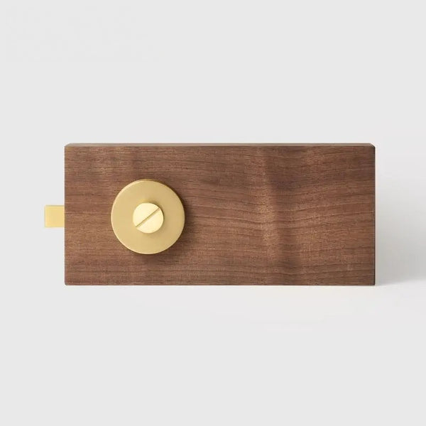 Matte Brass finish, Plain Solid Brass Privacy Thumb Turn, European Mortise