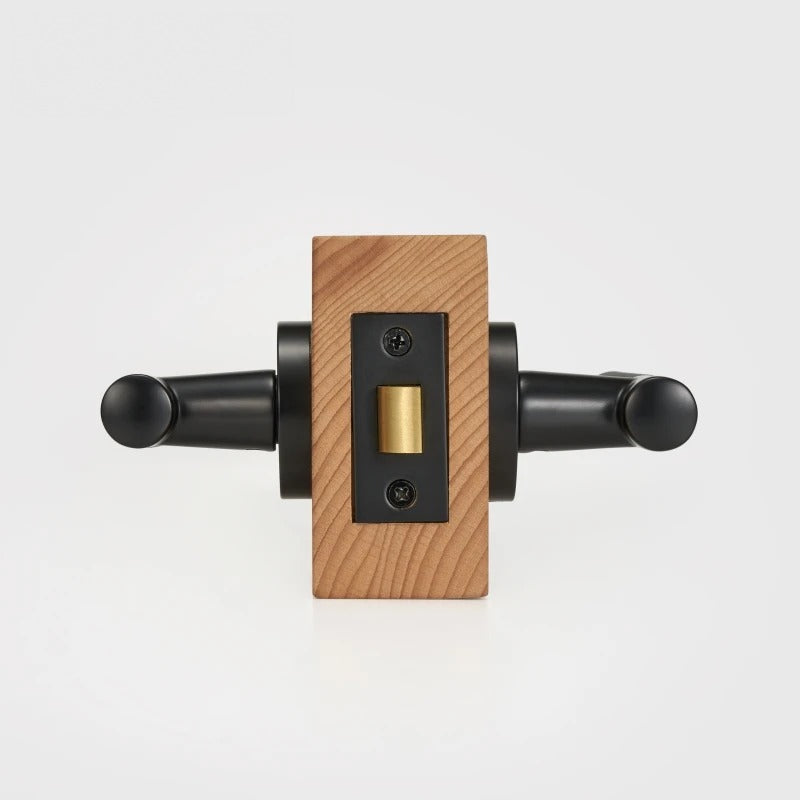 Diamond Knurled Solid Brass Door Lever Set, European Mortise