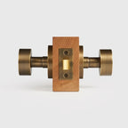 Round Solid Brass Door Knob Set, US Standard