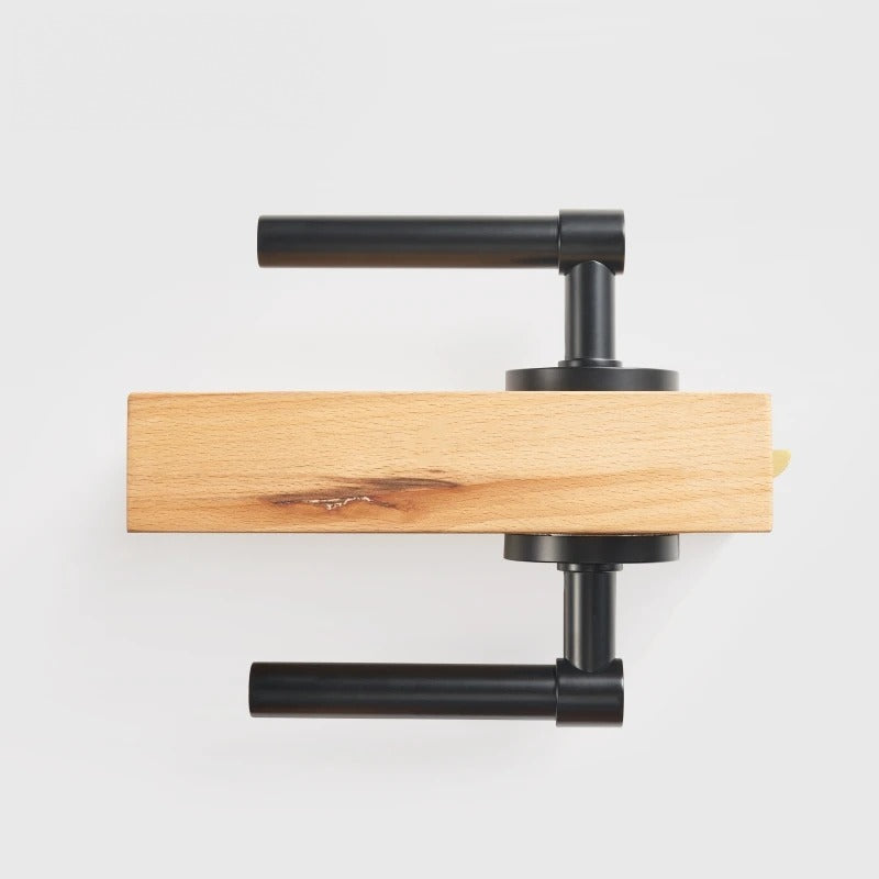 Plain Minimalist Solid Brass Door Lever Set, US Standard