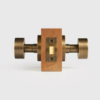 Round Solid Brass Door Knob Set, US Standard