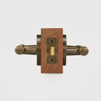 Diamond Knurled Solid Brass Door Lever Set, US Standard