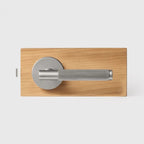 Brushed Nickel finish, Linear Knurled Solid Brass Door Lever Set, US Standard