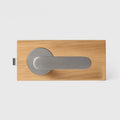 Brushed Nickel finish, Flat Solid Brass Door Lever Set, US Standard