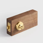 Plain Solid Brass Privacy Thumb Turn, European Mortise