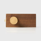 Round Solid Brass Door Knob Set, European Mortise
