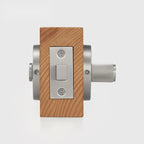 Brushed Nickel finish, Linear Knurled Solid Brass Privacy Thumb Turn, US Standard