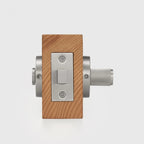 Brushed Nickel finish, Linear Knurled Solid Brass Privacy Thumb Turn, European Mortise