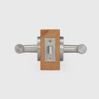 Cross Knurled Solid Brass Door Lever Set, US Standard