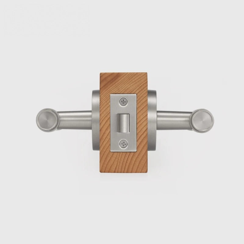 Cross Knurled Solid Brass Door Lever Set, US Standard