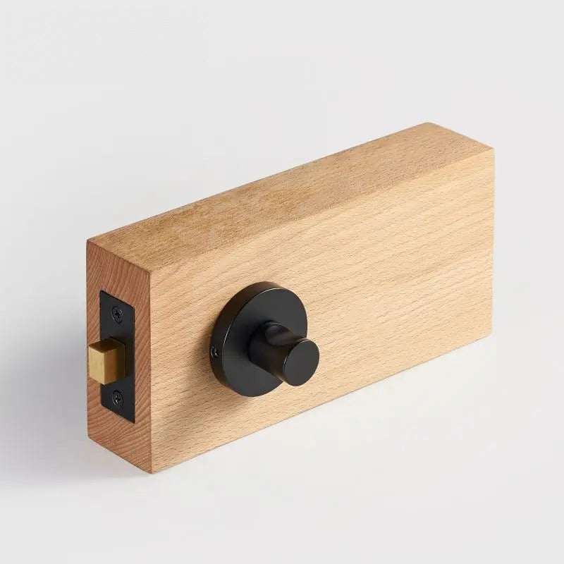 Plain Solid Brass Privacy Thumb Turn, European Mortise