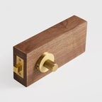 Diamond Knurled Solid Brass Privacy Thumb Turn, US Standard