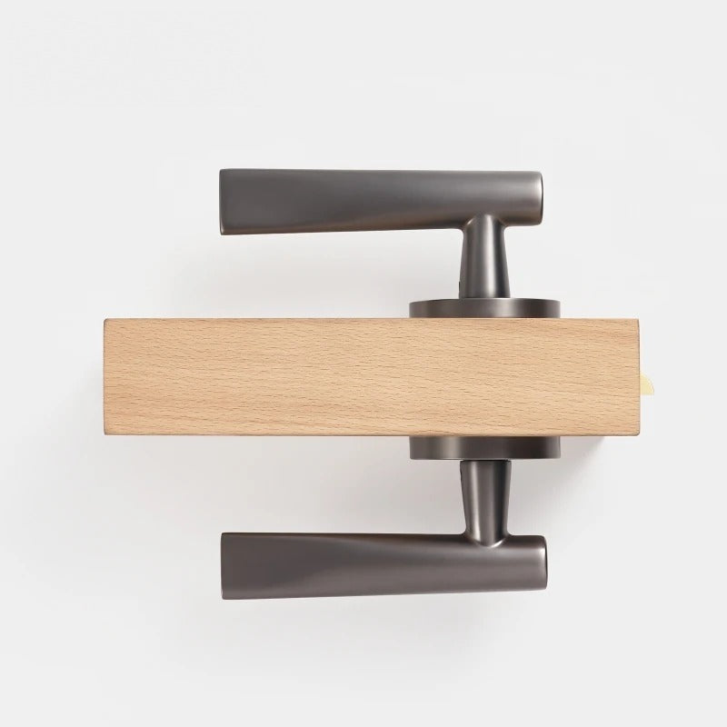 Sculpted Solid Brass Door Lever Set, US Standard