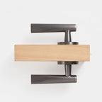 Sculpted Solid Brass Door Lever Set, US Standard