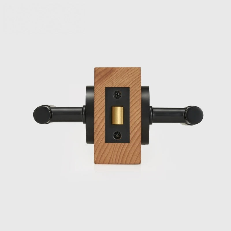 Linear Knurled Solid Brass Door Lever Set, US Standard