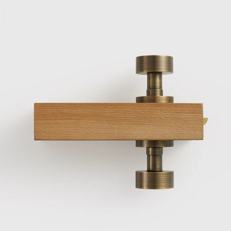 Round Solid Brass Door Knob Set, European Mortise