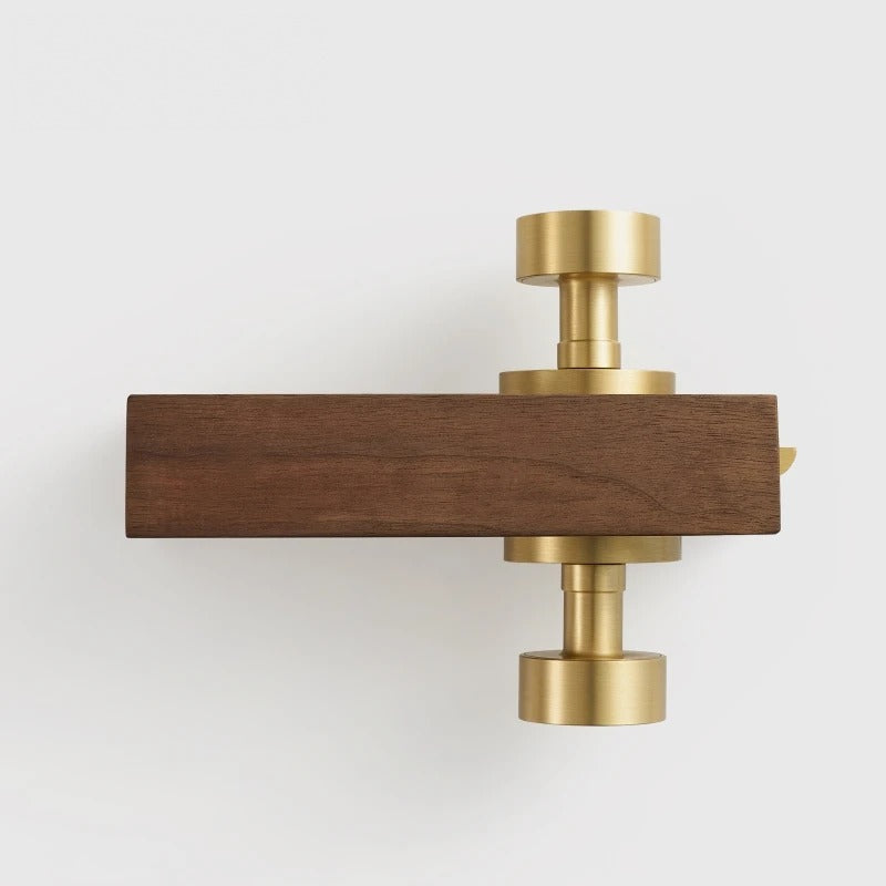 Round Solid Brass Door Knob Set, US Standard