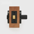 Matte Black finish, Diamond Knurled Solid Brass Privacy Thumb Turn, US Standard