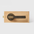 Antique Brass finish, Diamond Knurled Solid Brass Door Lever Set, US Standard