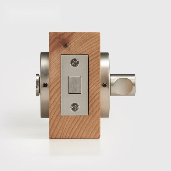 Brushed Nickel finish, Plain Solid Brass Privacy Thumb Turn, US Standard