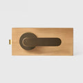 Antique Brass finish, Flat Solid Brass Door Lever Set, US Standard
