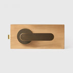 Antique Brass finish, Flat Solid Brass Door Lever Set, US Standard