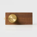 Matte Brass finish, Round Solid Brass Door Knob Set, US Standard