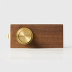 Matte Brass finish, Round Solid Brass Door Knob Set, US Standard