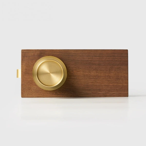 Matte Brass finish, Round Solid Brass Door Knob Set, US Standard