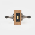 Sculpted Solid Brass Door Lever Set, European Mortise