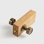 Round Solid Brass Door Knob Set, European Mortise