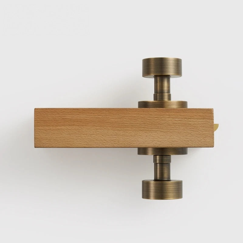 Round Solid Brass Door Knob Set, US Standard