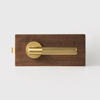 Matte Brass finish, Diamond Knurled Solid Brass Door Lever Set, European Mortise