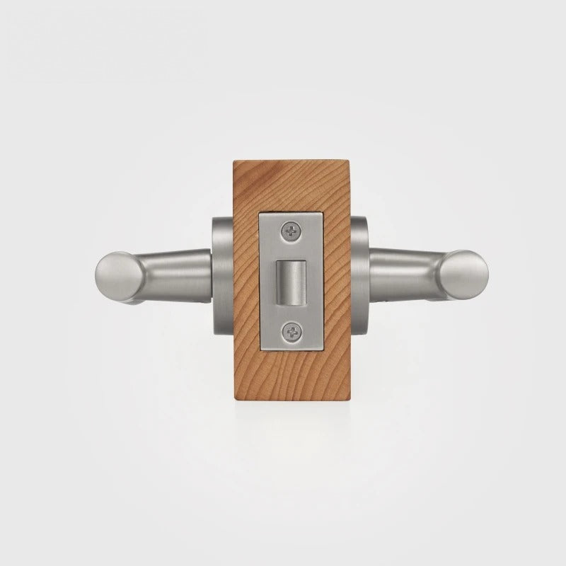 Diamond Knurled Solid Brass Door Lever Set, European Mortise