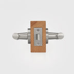 Diamond Knurled Solid Brass Door Lever Set, European Mortise
