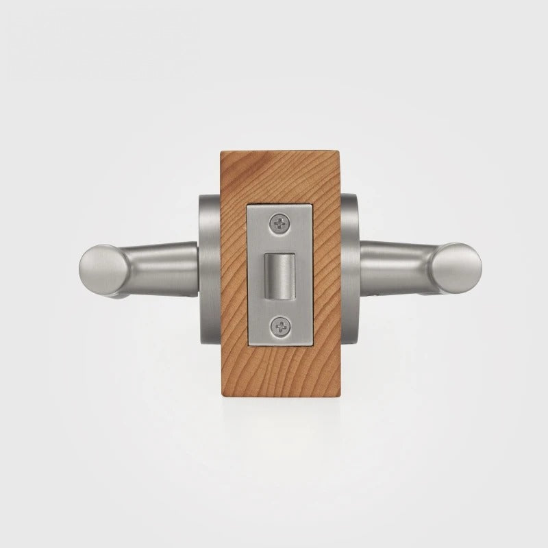 Diamond Knurled Solid Brass Door Lever Set, US Standard