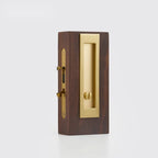 Solid Brass Flush Sliding Door Pull Set