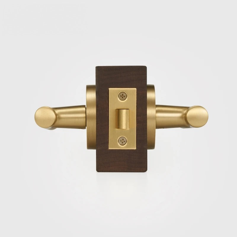 Diamond Knurled Solid Brass Door Lever Set, US Standard