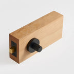 Diamond Knurled Solid Brass Privacy Thumb Turn, European Mortise