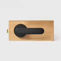 Matte Black finish, Flat Solid Brass Door Lever Set, US Standard