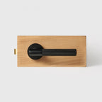 Matte Black finish, Diamond Knurled Solid Brass Door Lever Set, European Mortise