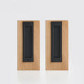 Matte Black finish, Solid Brass Flush Sliding Door Pull Set