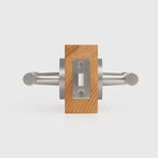 Leather Wrapped Solid Brass Door Lever Set, US Standard